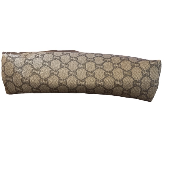 Auth Gucci Plus toiletry clutch bag // GUCCI Gucci Plus Leather PVC Brown Beige - Picture 8 of 17
